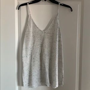 Speckled knit tank top